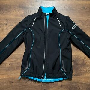 BMW Black and Blue Women's Jacket